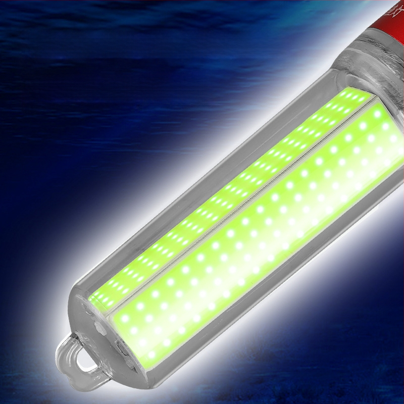 Povandeninė LED žvejybos lemputė, ABS korpusas, atspari vandeniui, didelė galia, įkroviklis įtrauktas