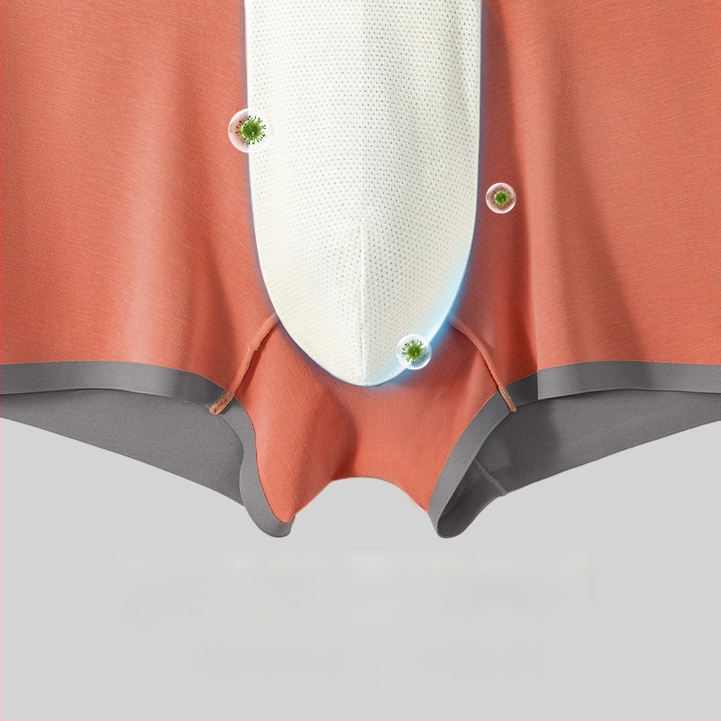 Vīriešu bokserkā no modal materiāla, ar vidējo jostas vietu, bezšuvju, elpojoši, antibakteriāli