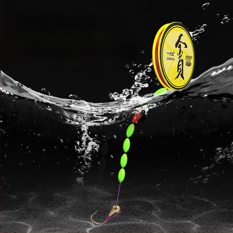 Plută cu 7 stele pentru caraș, cu un singur cârlig – înaltă sensibilitate; material: fir de nailon; loc de pescuit: râu, lac, rezervor