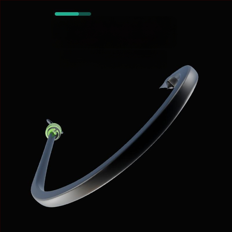 Somas āķu komplekts ar garu rokturi un zobainiem āķiem lielām zivīm