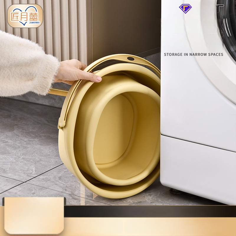 Carpenter plastikinis apvalus kibiras be rankenos; tinkamas šaltam ir karštam vandeniui; svoris 0,5 kg