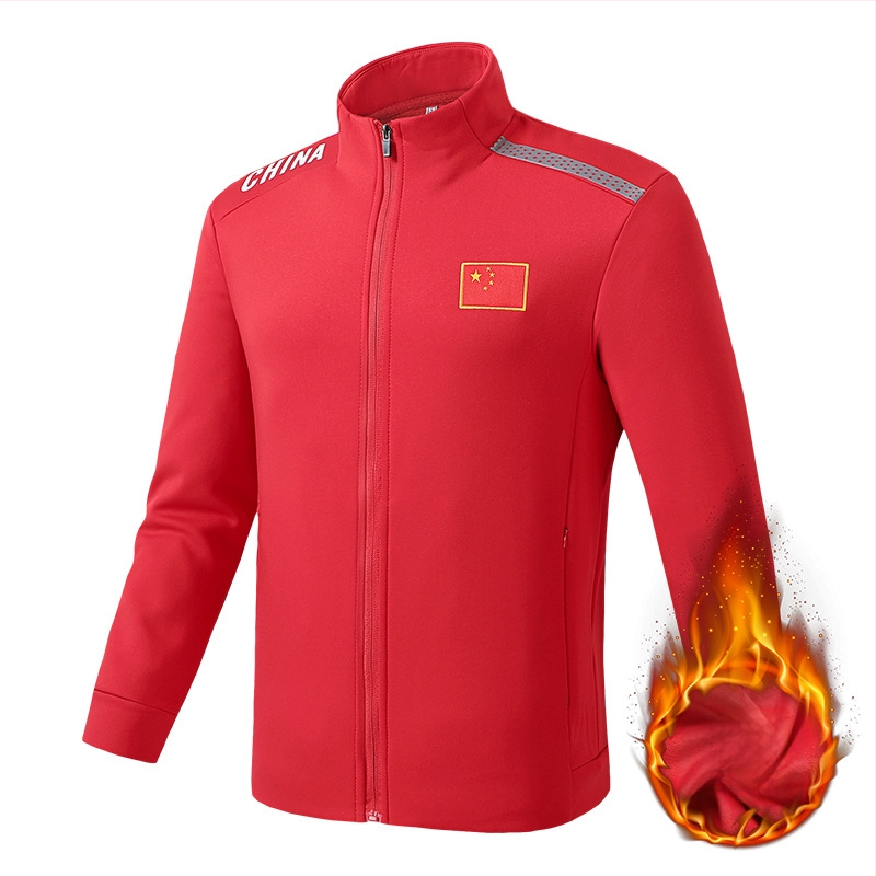 Ziemas treniņtērps, universāls; materiāls Mink velvet; 95% poliesters; iekšējais top; stāvā apkakle; garas piedurknes; Taekwondo, Wushu un Sanda.