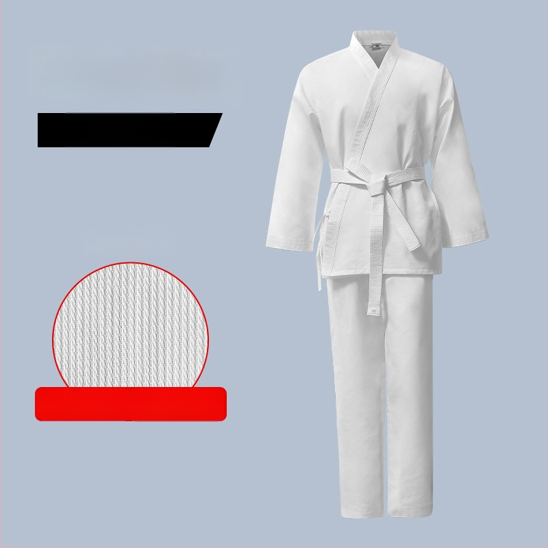 Karates apģērbs pieaugušajiem un bērniem – twill audums, kokvilnas/poliesteru maisījums 80% poliesteris, odas oderes poliesteris, piemērots Taekwondo