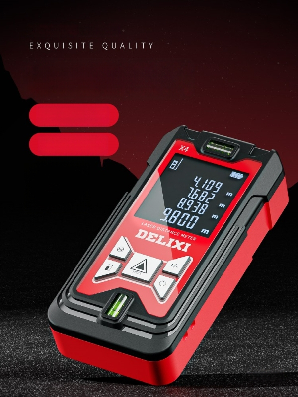 Lāzera distancmērītājs ar infrasarkano staru, augsta precizitāte, rokas izmantošanai, uzlādējams
