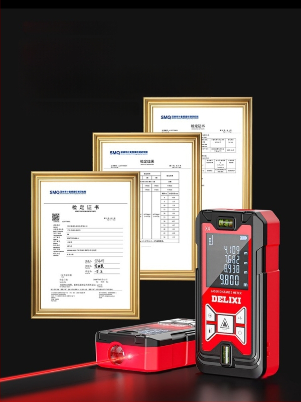 Lāzera distancmērītājs ar infrasarkano staru, augsta precizitāte, rokas izmantošanai, uzlādējams