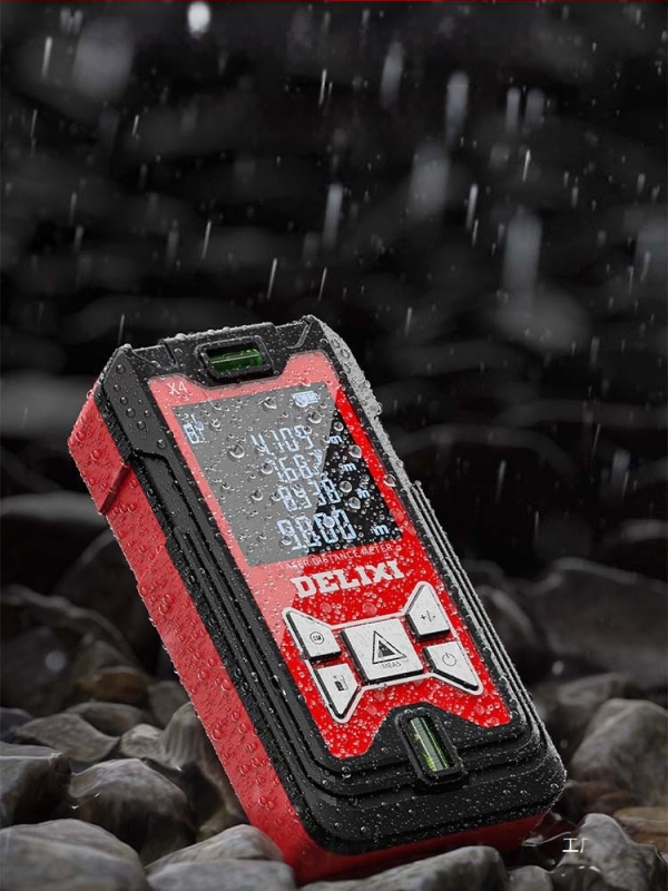 Lāzera distancmērītājs ar infrasarkano staru, augsta precizitāte, rokas izmantošanai, uzlādējams