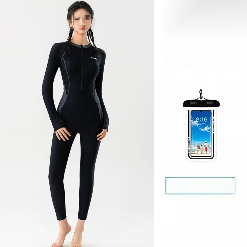 Костюм за защита от медузи за жени, цял костюм с дълги ръкави и дълги панталони, бързосъхнещ, за гмуркане и сърфинг