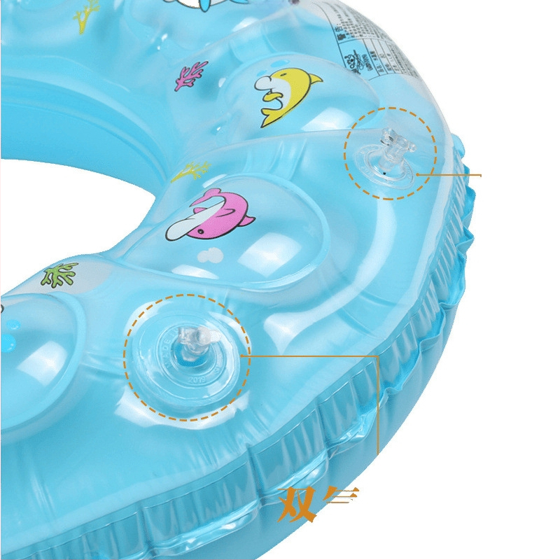 Inel de înot pentru adulți – PVC ecologic, design îngroșat, model cu logo publicitar