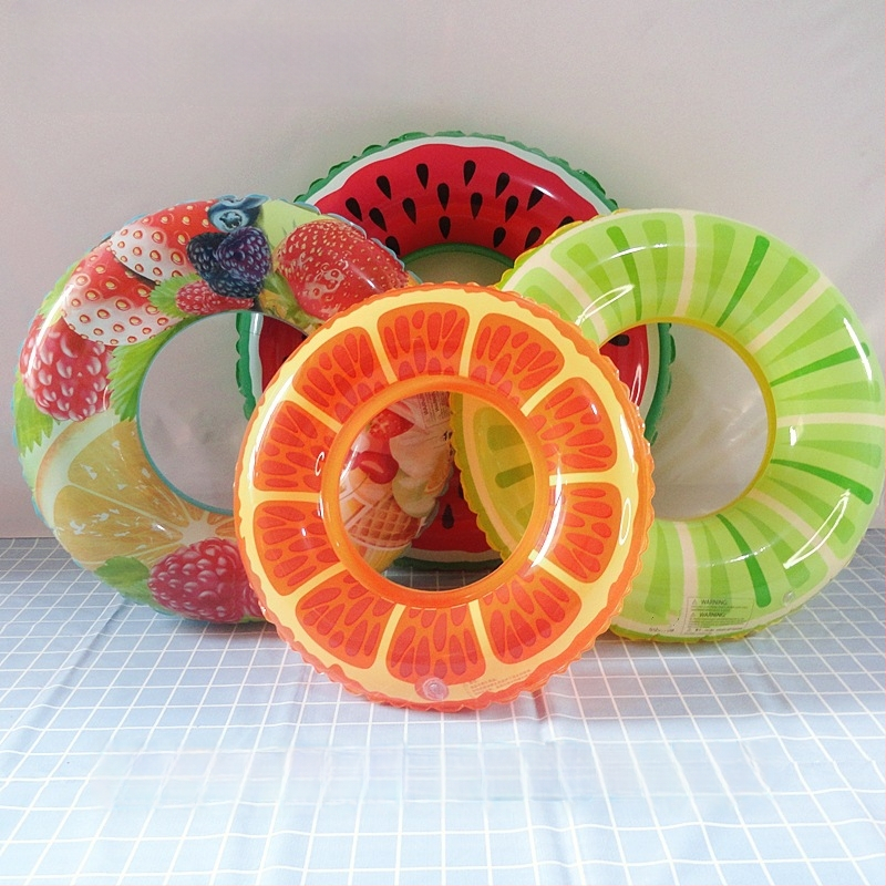 Inel de înot pentru copii, design kiwi, dintr-un singur strat, pentru subsuț, PVC 0,18 mm