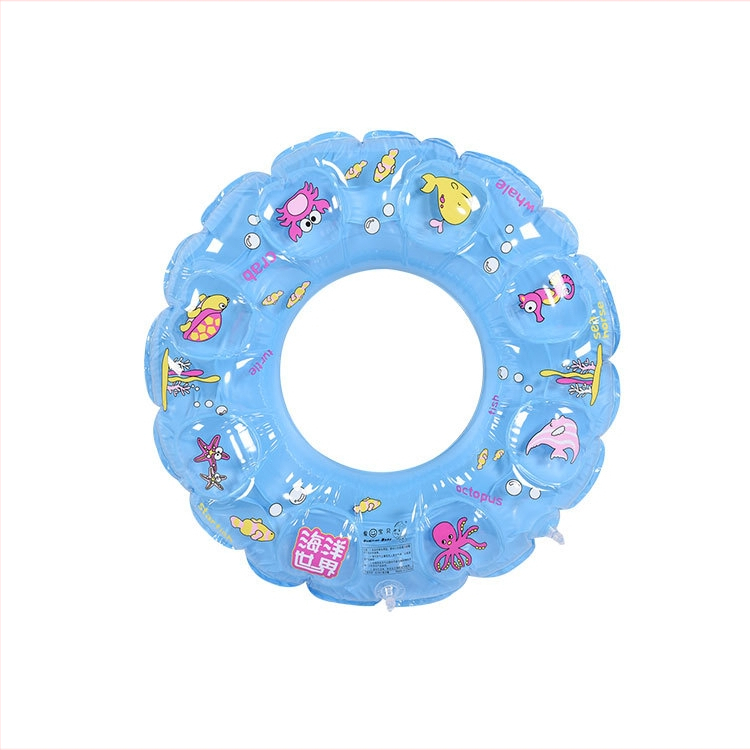 Inel de înot pentru copii, design desen animat, PVC ecologic, grosime 0,25 mm, model solid, potrivit pentru înot și pășire în apă