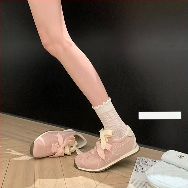 Pantofi Forrest Gump pentru femei – partea superioară din piele de vită, vârf rotund, toc plat, talpă din cauciuc, căptușeală din lână de miel