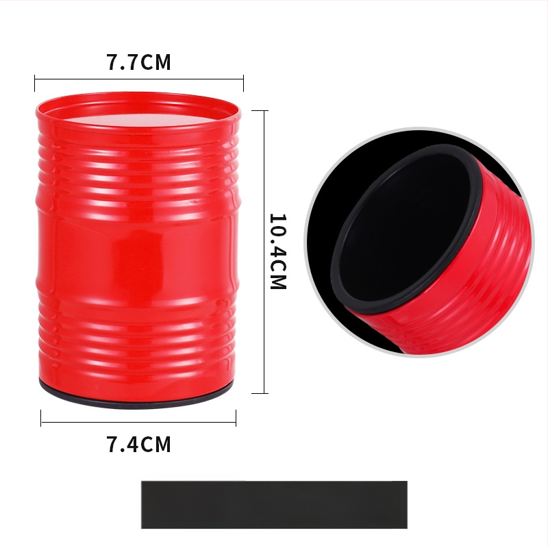 Σετ κύπελλα ζαριών σε μορφή δοχείου λαδιού, διπλού επιπέδου μεταλλική κατασκευή βαμμένη με επίχρισμα, πλαστικά εξαρτήματα, δυνατότητα εκτύπωσης λογότυπου, συσκευασία 120 τεμάχια, κατασκευασμένο στην ηπειρωτική Κίνα