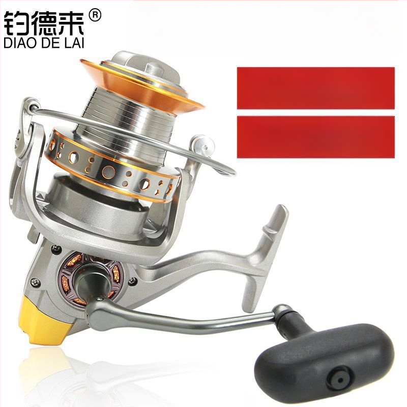 Mulinetă de pescuit, tip fly wheel, marcă generală; fără mărci private licențiate.