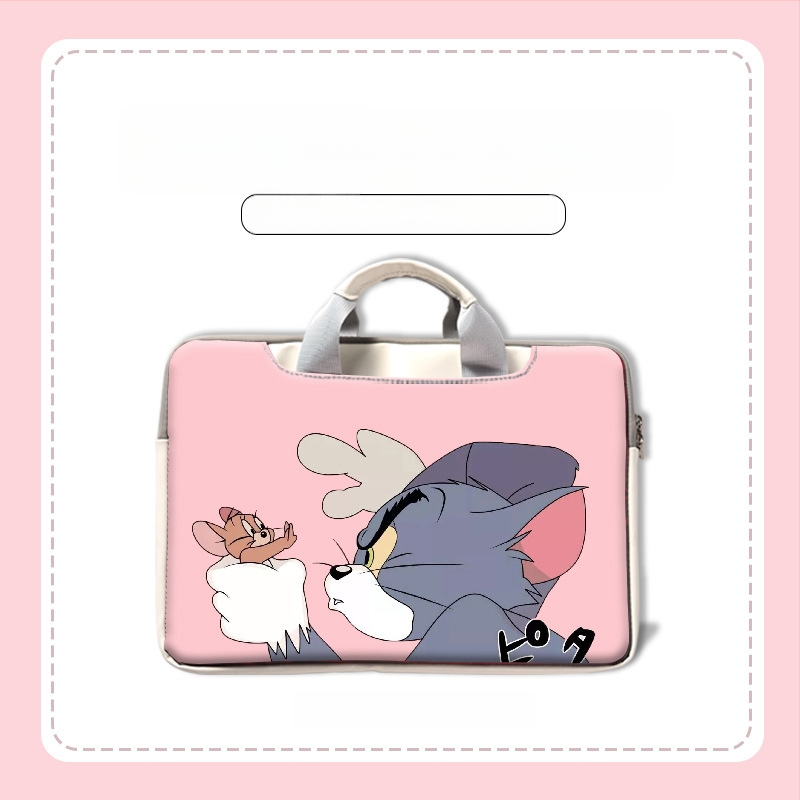MSRPYM Nešiojamojo kompiuterio krepšys su karikatūriniu piešiniu ir pūkine įdaila MacBook Pro ir MacBook Air