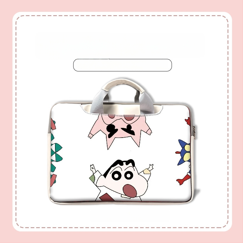 MSRPYM Nešiojamojo kompiuterio krepšys su karikatūriniu piešiniu ir pūkine įdaila MacBook Pro ir MacBook Air