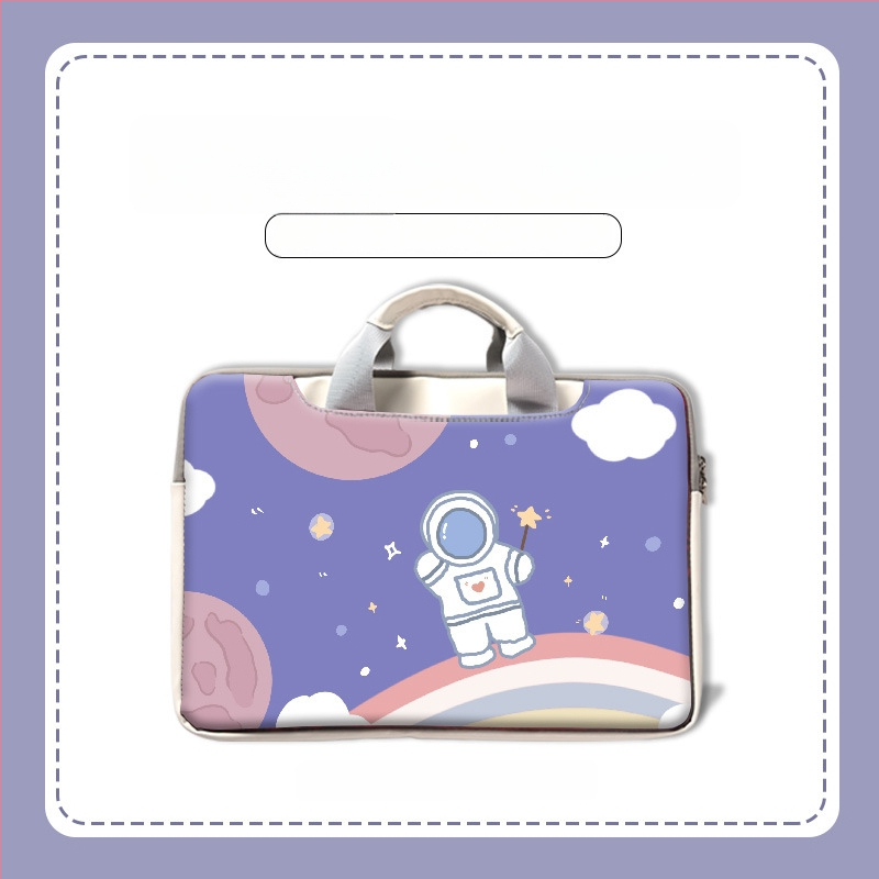 MSRPYM Nešiojamojo kompiuterio krepšys su karikatūriniu piešiniu ir pūkine įdaila MacBook Pro ir MacBook Air
