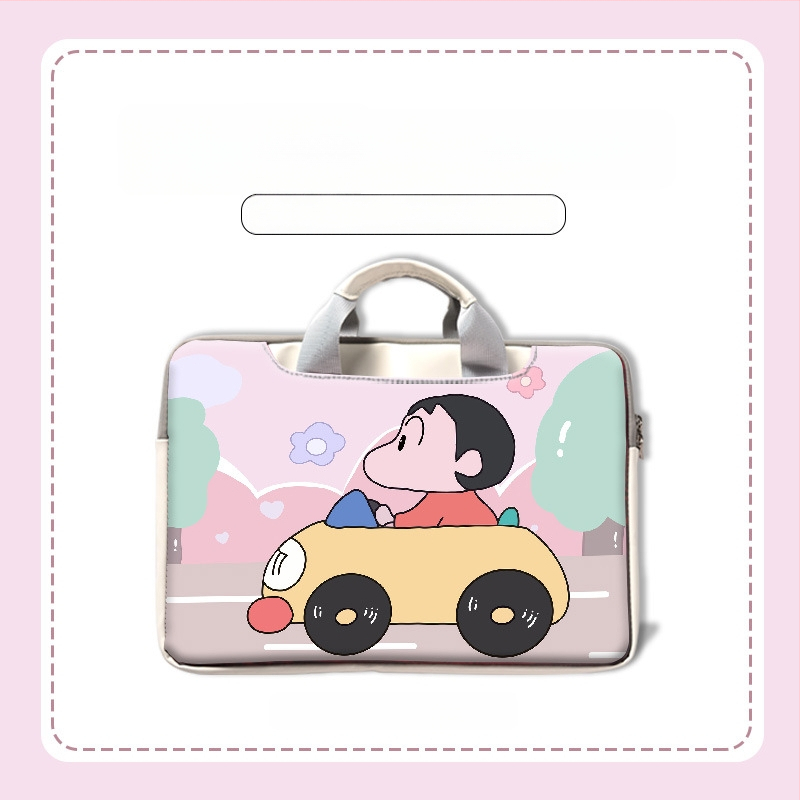 MSRPYM Nešiojamojo kompiuterio krepšys su karikatūriniu piešiniu ir pūkine įdaila MacBook Pro ir MacBook Air