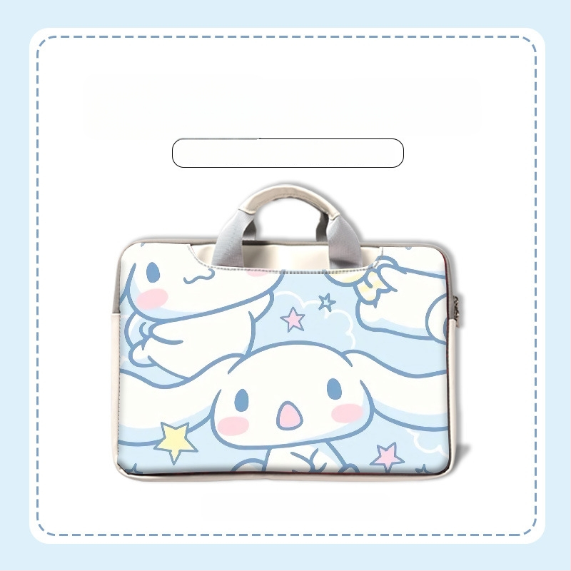 MSRPYM Nešiojamojo kompiuterio krepšys su karikatūriniu piešiniu ir pūkine įdaila MacBook Pro ir MacBook Air