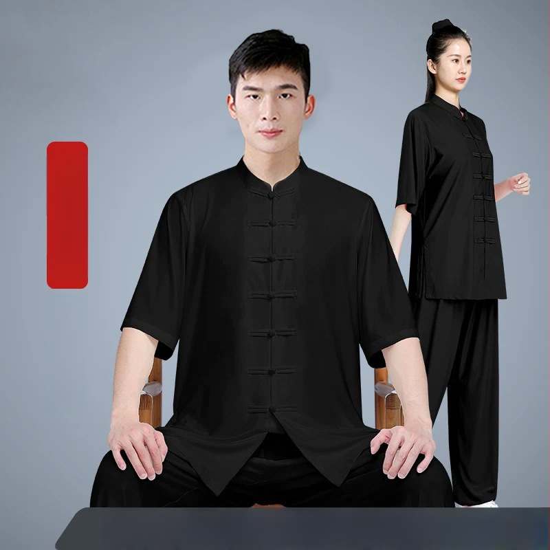 Костюм Тай Чи за жени – памучно-винилонова тъкан (vinylon 81–90%), ленена подплата (81–90%), за възрастни