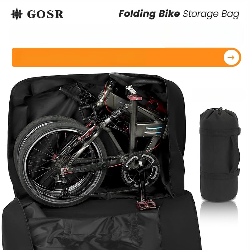 Сгъваема чанта за велосипед – Материал: Oxford платно; Марка: GOSR; Модел: DC-02; Функция: Съхранение