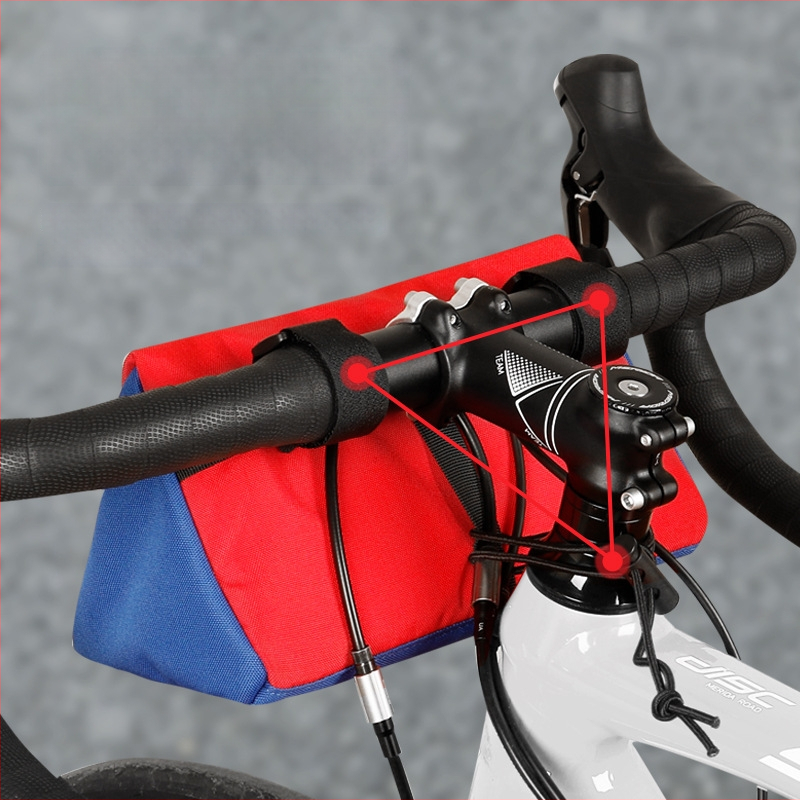 водонепропусклива триъгълна велосипедна чанта – капацитет 2 л, полиестер, wolfilist