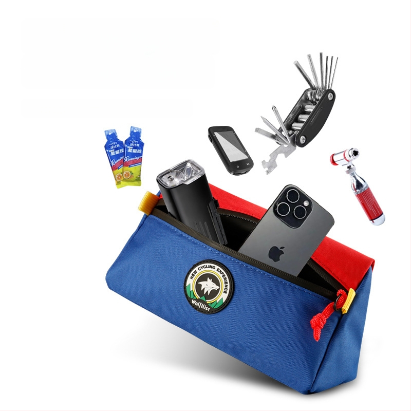 водонепропусклива триъгълна велосипедна чанта – капацитет 2 л, полиестер, wolfilist