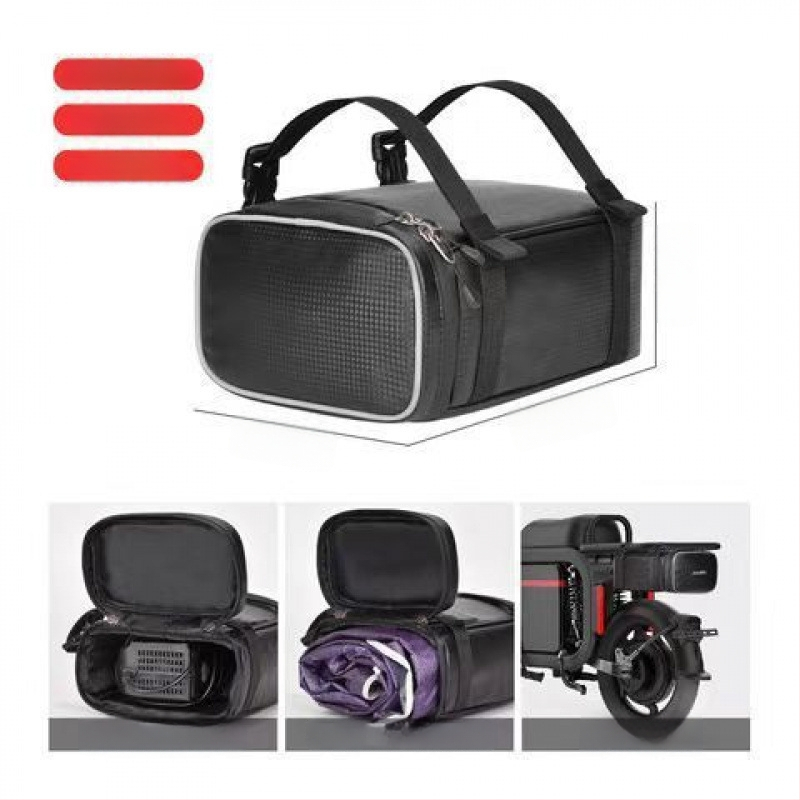 Чанта за електрически велосипед със странични отделения и задно висящо отделение, универсална голяма вместимост