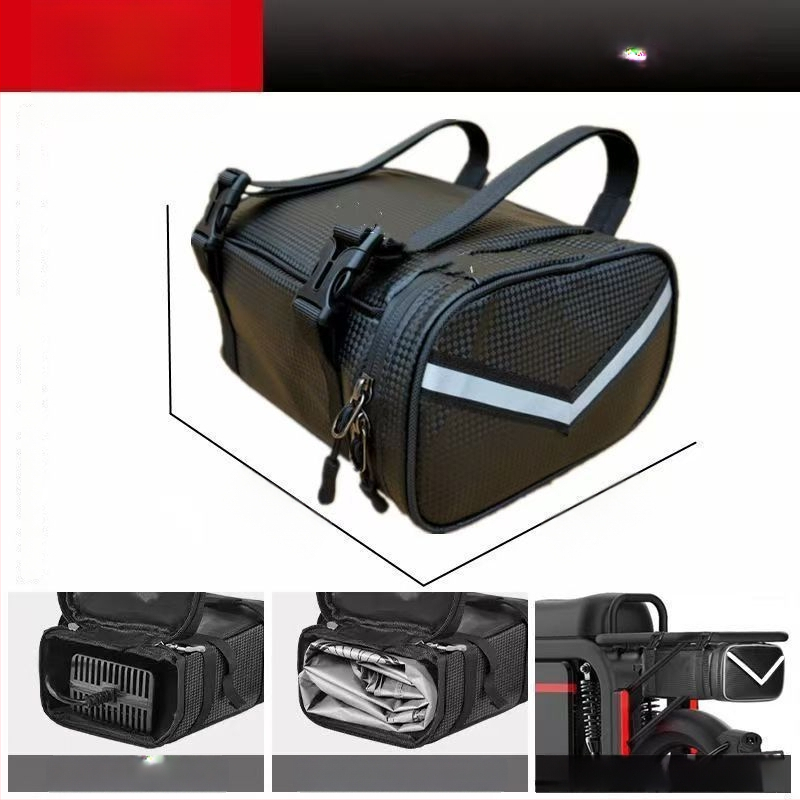 Чанта за електрически велосипед със странични отделения и задно висящо отделение, универсална голяма вместимост