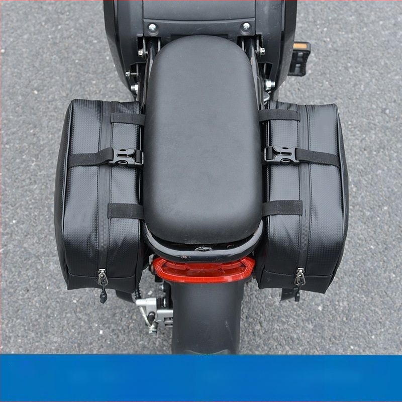 Чанта за електрически велосипед със странични отделения и задно висящо отделение, универсална голяма вместимост
