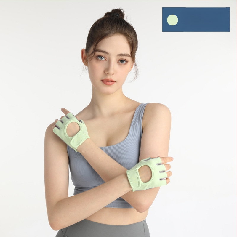 Mănuși de bicicletă cu degete parțiale, din piele, Sway, pentru adulți, unisex (fitness și ciclism)