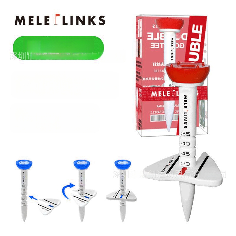 GVOVLVF Golf Tees με ρυθμιζόμενο ύψος και μαρκαδόρους κατεύθυνσης, πλαστικά εξαρτήματα προπόνησης