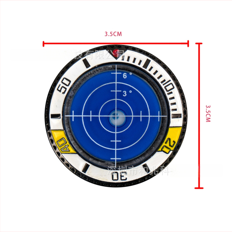 Κλιπ καπέλου γκολφ με μαγνητικό μαρκαδόρο για τη μπάλα και φυσαλίδα επιπέδου – Πλαστικό