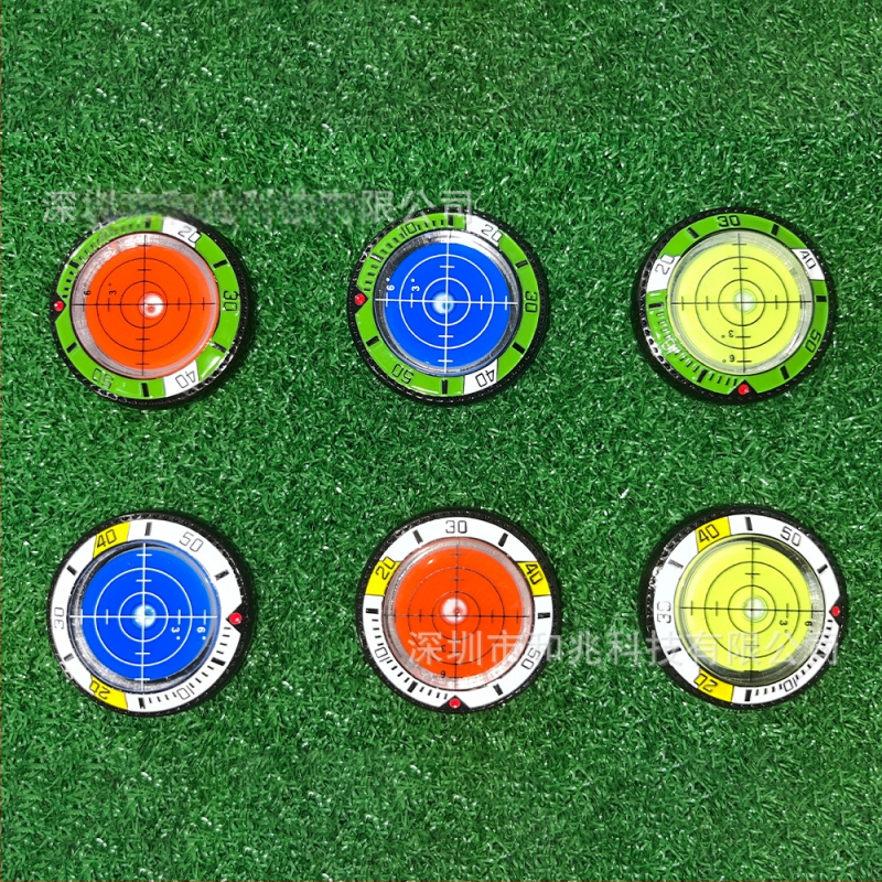 Κλιπ καπέλου γκολφ με μαγνητικό μαρκαδόρο για τη μπάλα και φυσαλίδα επιπέδου – Πλαστικό