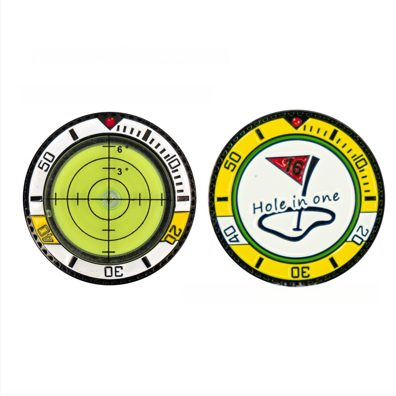 Κλιπ καπέλου γκολφ με μαγνητικό μαρκαδόρο για τη μπάλα και φυσαλίδα επιπέδου – Πλαστικό