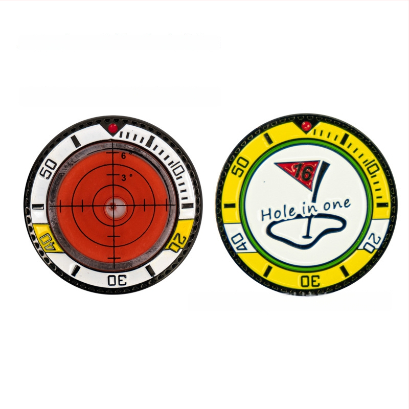 Κλιπ καπέλου γκολφ με μαγνητικό μαρκαδόρο για τη μπάλα και φυσαλίδα επιπέδου – Πλαστικό