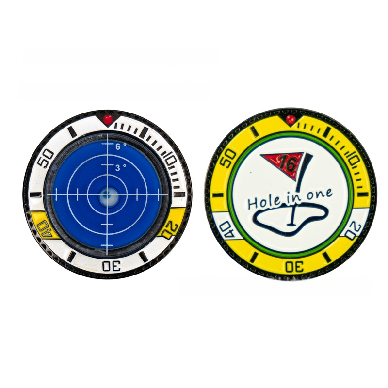 Κλιπ καπέλου γκολφ με μαγνητικό μαρκαδόρο για τη μπάλα και φυσαλίδα επιπέδου – Πλαστικό