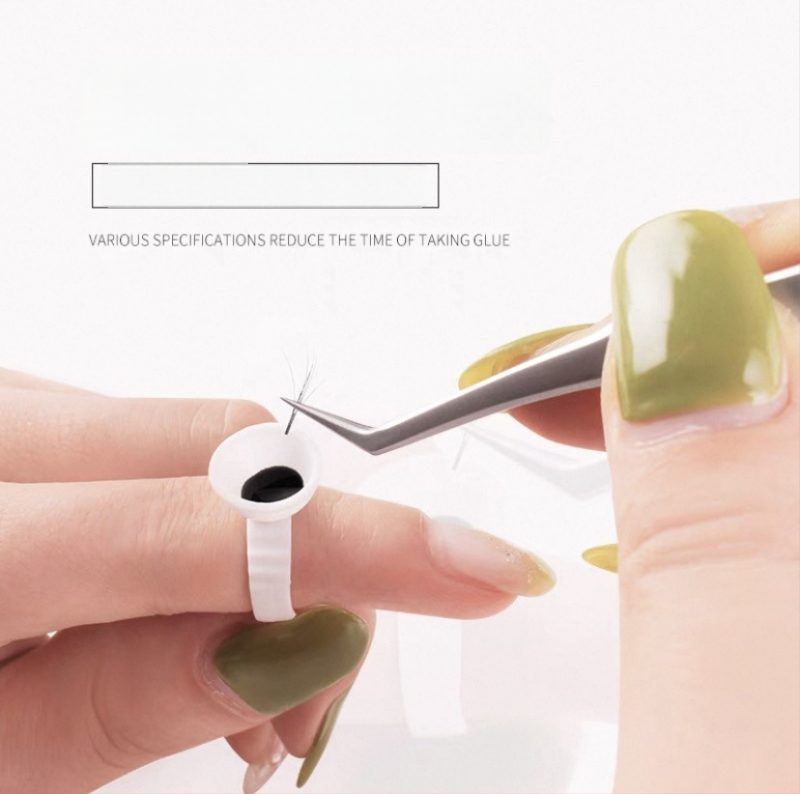 Λευκό κυπελλάκι από σκληρό πλαστικό για επεκτάσεις βλεφαρίδων, μεγάλο μέγεθος, με διαχωριστικό μοτίβο (Προέλευση: Γκουαντζού; Μάρκα: Άλλο; Κατάλληλο για: Γενικό; Εισαγωγή: Όχι; Ιδιωτικές ετικέτες: Όχι)