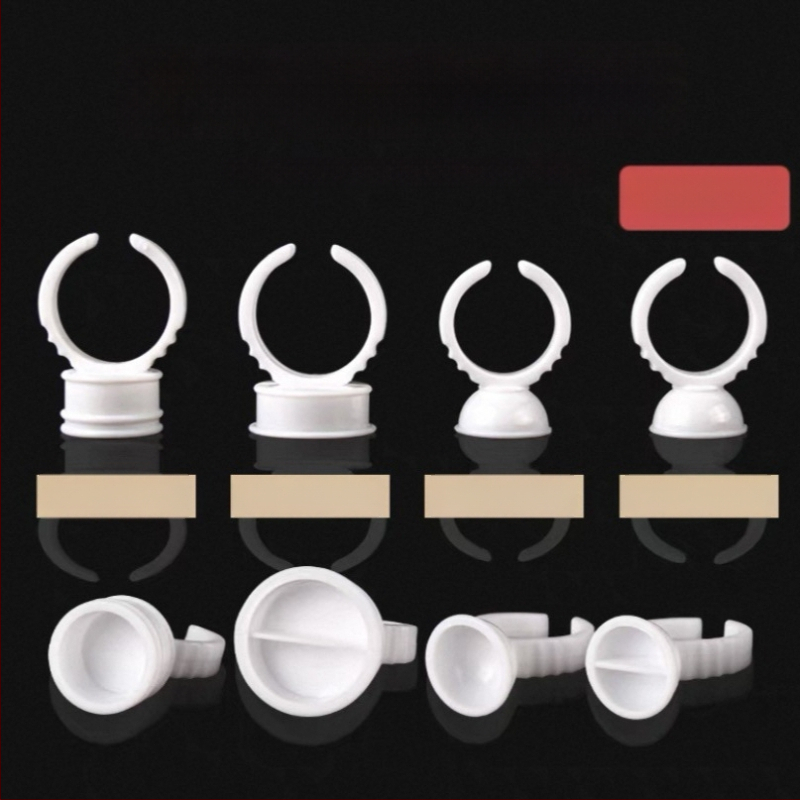 Λευκό κυπελλάκι από σκληρό πλαστικό για επεκτάσεις βλεφαρίδων, μεγάλο μέγεθος, με διαχωριστικό μοτίβο (Προέλευση: Γκουαντζού; Μάρκα: Άλλο; Κατάλληλο για: Γενικό; Εισαγωγή: Όχι; Ιδιωτικές ετικέτες: Όχι)