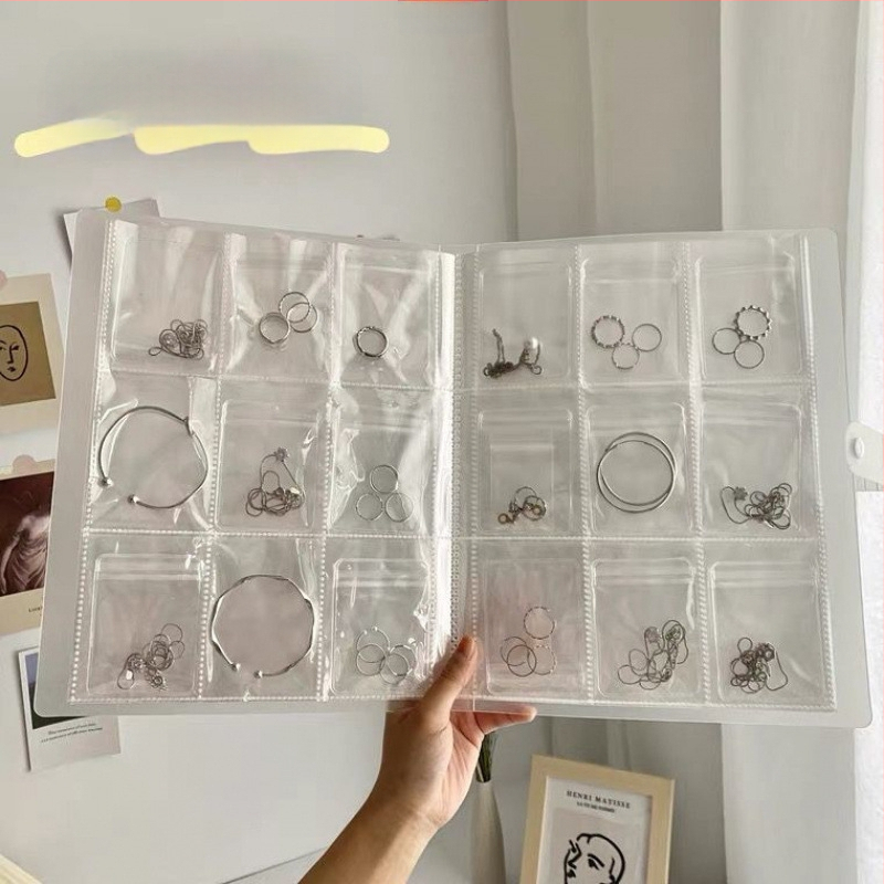 Мека чанта за съхранение на бижута — модерен минималистичен стил, запечатан джоб, организатор за обици, гривни и фиби, възможност за персонализация