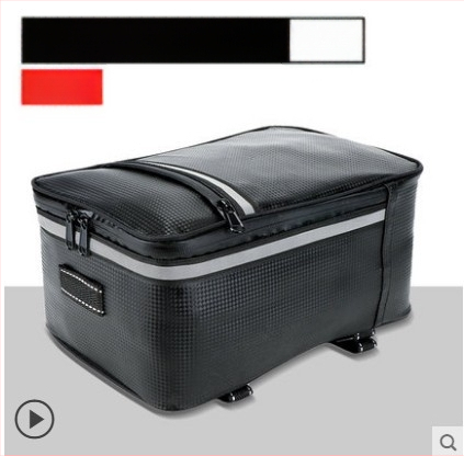 Sac pentru portbagajul bicicletei, 6L, impermeabil, poliester, model N577, căptușit