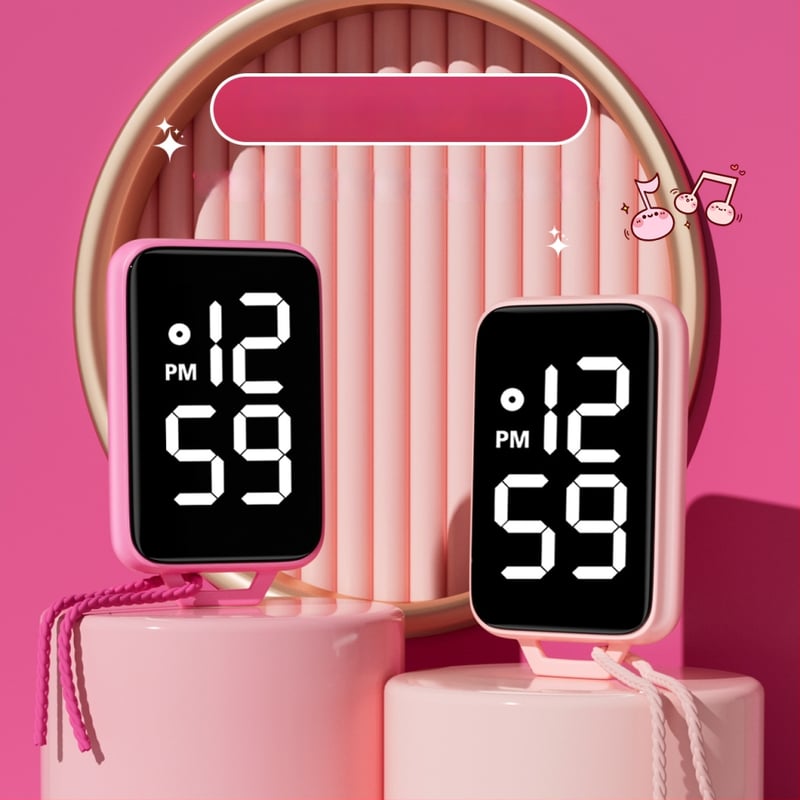 Ρολόι-κλειδοθήκη καρτών με τετράγωνο καντράν – ηλεκτρονικός μηχανισμός, αριθμητική ένδειξη, αδιάβροχο έως 10 μ