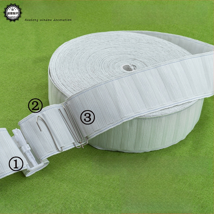 Užuolaidų kabliukų juostelė iš Huafeng Window Decorations namų tekstilėms