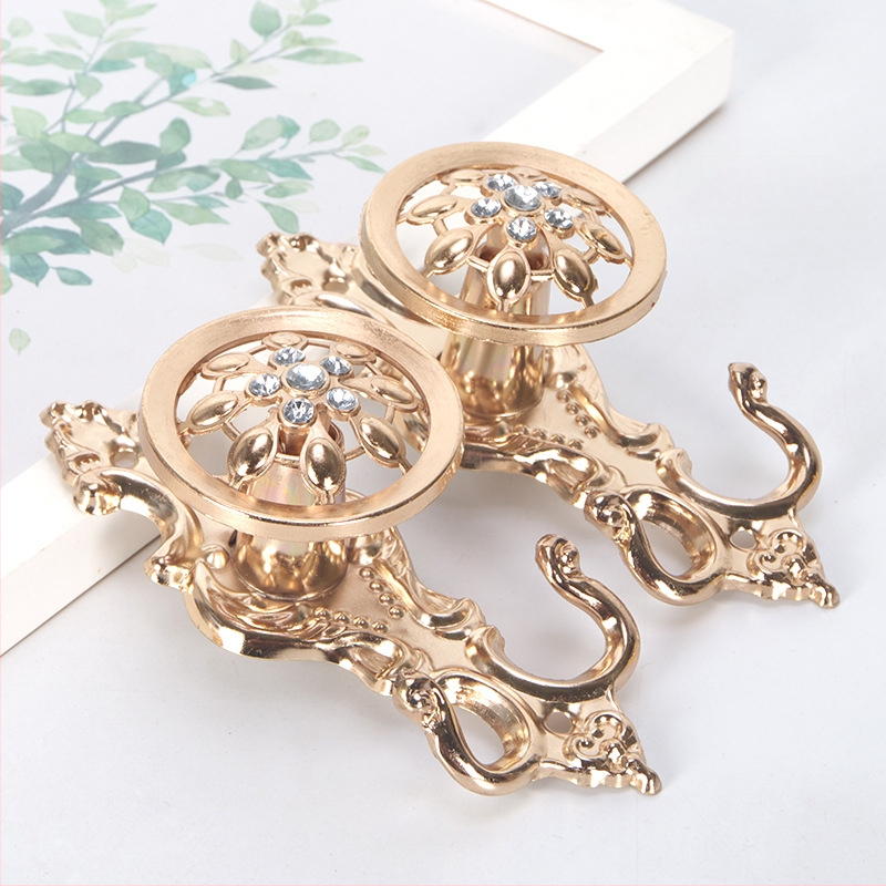 Alumīnija aizkaru sienas āķis, ķīniešu klasiskā stila, aizkaru piederumi