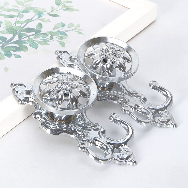 Alumīnija aizkaru sienas āķis, ķīniešu klasiskā stila, aizkaru piederumi