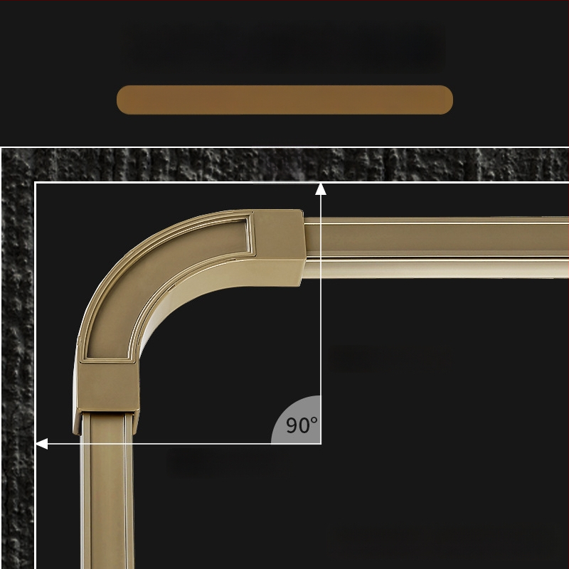 Alumínium ötvözetből készült dupla sínes függönyrúd, csendes futás, felső szerelés