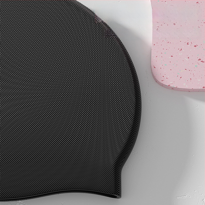 Силиконова шапка за плуване за дълга коса – водоустойчива, защита на ушите, за възрастни, професионална