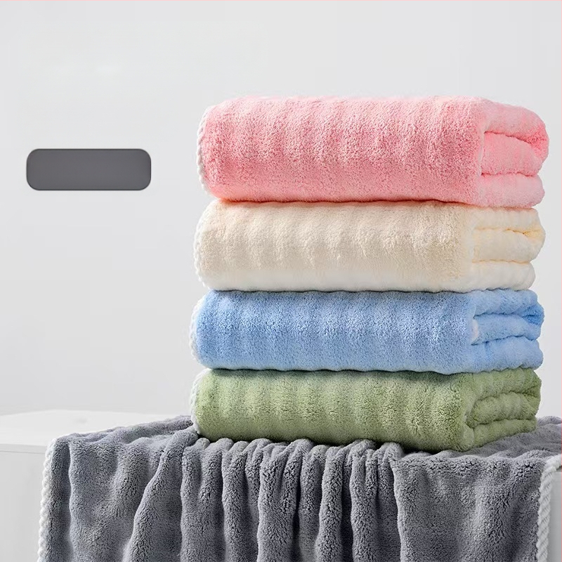 7A antibakterijski ručnik od coral fleece-a s bubble velvetom, debeli, upija, mekan, za kućnu uporabu, za odrasle, ne ispada vlakna