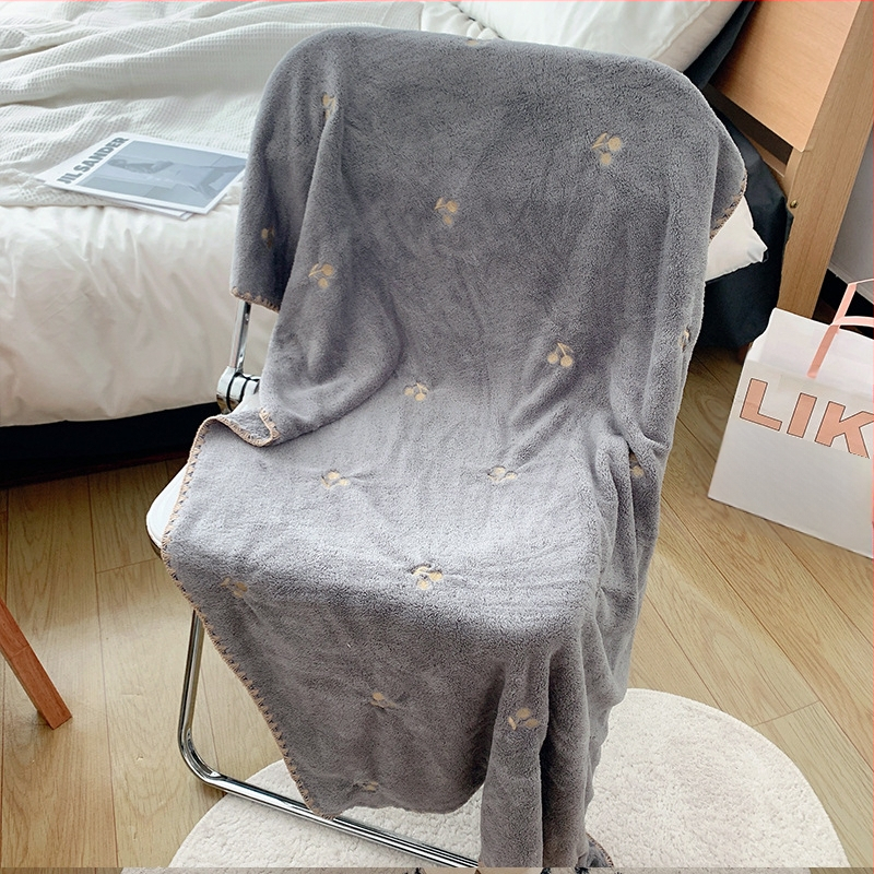 Instagram-stil kupaonski ručnik set, ženski, slatko, visoko upijajući, brzo sušenje, debeli koralni fleece, dvodijelni set za kućnu ili studentsku upotrebu