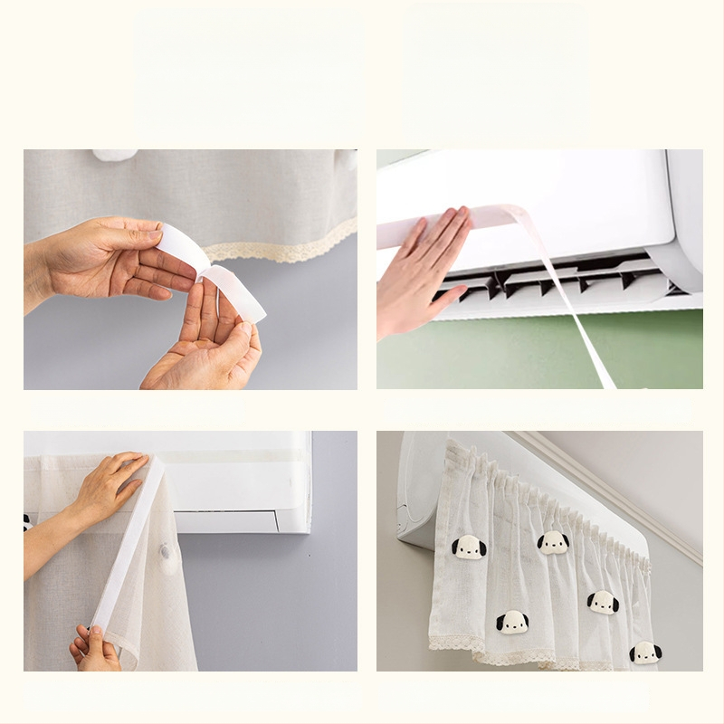 Калъф за климатик - Kimhome, памук и лен, прост стил