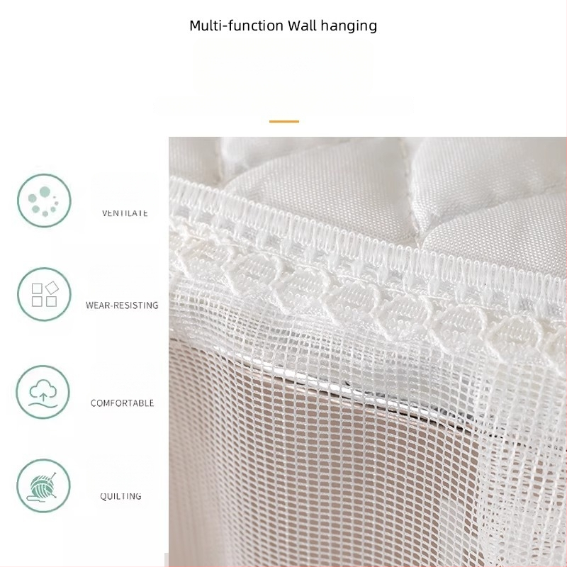 Калъф за климатик – кръгла дантелена бродерия, универсален, модерен минималистичен стил